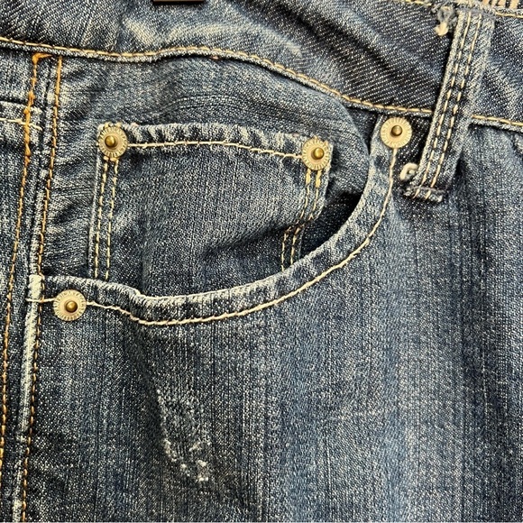 American Eagle Blue Bootcut Jeans Size 14 Denim Casual - Picture 3 of 12